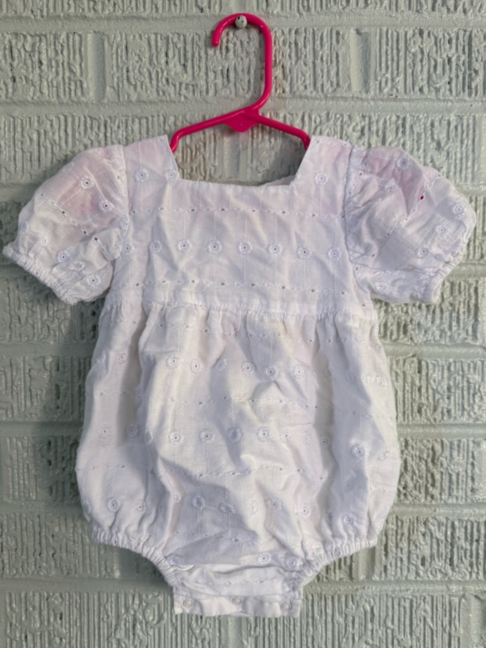 Cat and Jack White Eyelet Bubble